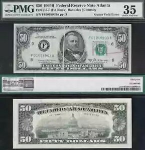 $50 1969-B FRN K^[tH[hG[ABEPۃ}[Nt PMG Ch VF 35