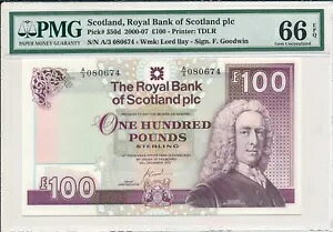 ���C�����E�o���N�E�I�u�E�X�R�b�g�����h plc �X�R�b�g�����h 100 �|���h 2007 PMG 66EPQ