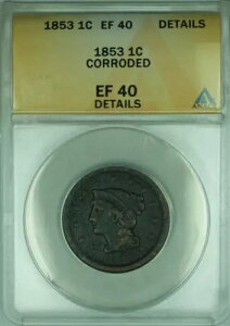 1853�N �҂ݍ��݃w�A ���[�W�Z���g 1�Z���g�R�C�� ANACS EF-40 XF �ڍו��H����