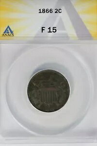 1866 .02 ANACS F 15 2�Z���g�d�݁A2c�A�V�[���h�R�C��