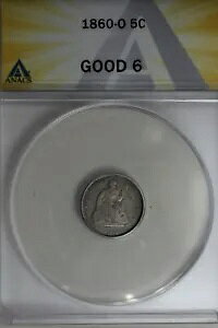 1860-O .05 ANACS G 6 �n�[�t�_�C���A�V�[�e�b�h���o�e�B�n�[�t�_�C��