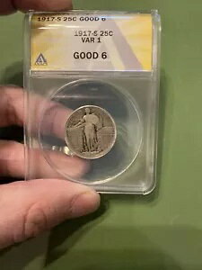 1917-S �^�C�v1 �X�^���f�B���O���o�e�B�N�H�[�^�[ �V���o�[ 25�Z���g ���ʕi �ǍD ANACS G6