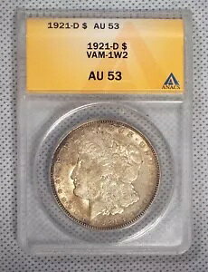 1921-D K ANACS AU 53 VAM-1W2 _CuCN [X BU/S I-3 R-6