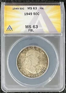 g[Hς 1949-P 50Zg tN n[t_[ ANACS MS 63 txC