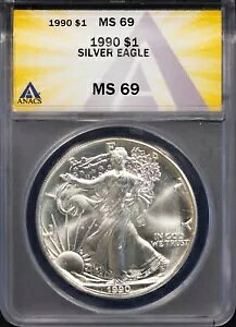 1990N 1h݃AJC[O MS 69 ANACS # 7668288 + {[iX