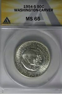 1954-S .50 ANACS MS 65 VgEJ[o[ NVbNLORC