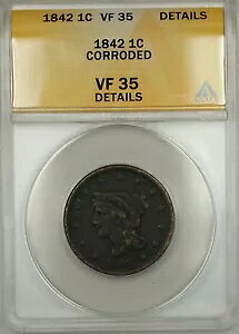 1842�N �X���[���f�C�g �u���C�h�w�A ���[�W�Z���g 1�Z���g�R�C�� ANACS VF-35 �ڍו��H