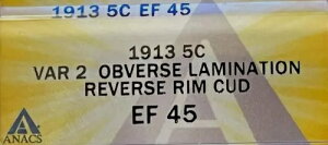 �o�b�t�@���[�j�b�P�� 1913 VAR2 �\�ʃ��~�l�[�g/���ʃ���Cud ANACS EF 45
