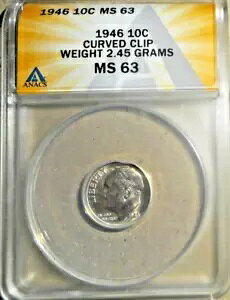 1946N 10Zg _C ~gG[ ANACS MS63 J[uNbv @1:00 Nx
