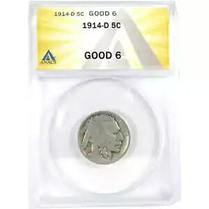 1914�N D �C���f�B�A���w�b�h �o�b�t�@���[ �j�b�P�� G 6 ANACS 5�Z���g�R�C�� SKU:I16283