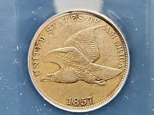 1857 VF20 アメリカ合衆国 フライングイーグル 1セントコイン ANACS