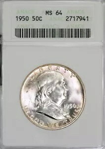 1950�N �t�����N���� / �}�b�`���z���_�[ / ���C�g�p�[�v���g�[�� / ���������� / ANACS MS64
