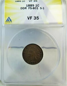 1889�N�C���f�B�A���Z���gANACS VF35 *FS 801 S-1 DDR* BR