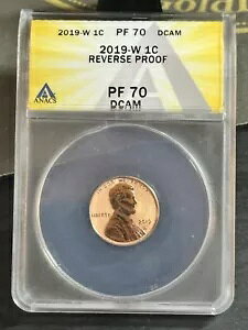 2019 W �����J�[�� �Z���g�y�j�[ ���o�[�X�v���[�t ANACS PF70 �f�B�[�v�J���I�R�C�� (Slab2699)
