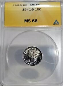 1941N S }[L[_C 10Zg ANACSF MS66 ~WOW u[p[vJ[g[jO
