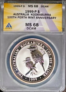 1999 $1 �p�[�X �I�[�X�g�����A �N�[�J�u�� 100���N�L�O ANACS # 7670593 + �{�[�i�X