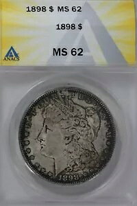 1898N $1 ANACS MS 62 K݁A~XEoeBEwbhEhA$1