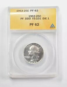 PF62 1953N Vg NH[^[ PF DDO FS-101 _C 1 ANACS *3331