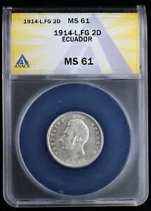 1914 L FG ���} 2 �f�V���X �G�N�A�h�� ANACS MS61 |�ᒒ����: 110,000