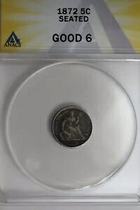 1872 .05 ANACS G 6 ���Ȍ^�n�[�t�_�C���A���Ȍ^���o�e�B�n�[�t�_�C��