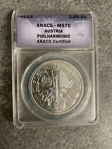 2013N I[XgA tBn[j[ 1.5[ 1IX .999 Vo[ ANACS MS70
