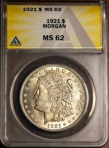 1921N 1h K MS 62 ANACS # 7472457 Viz_[ + {[iX
