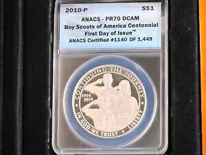 2010-P �{�[�C�X�J�E�g100���N�L�O�V���o�[�_���[ ANACS PR70 B0177