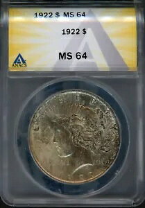 1922N 1hݕah MS 64 ANACS # 7205004 + {[iX