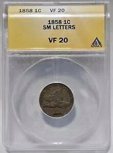 1858N 1Zg tCOC[O X[Zg ANACS VF 20 | 