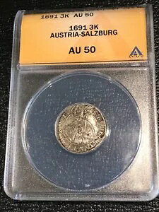 ANACS AU 50 1691 3K �I�[�X�g���A-�U���c�u���N �V���o�[ 3�N���C�c�@�[�R�C�� - �p��/�Ȃ� - 1917�N1��