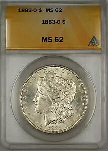 1883-O モルガン銀貨 1ドル硬貨 ANACS MS-62 (6A)