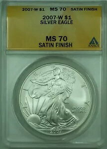 2007-W Te AJ Vo[ C[O S$1 h ANACS MS-70 Tedグ