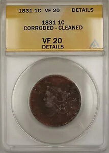 1831�N �R���l�b�g�w�b�h ���[�W�Z���g 1�Z���g�R�C�� ANACS VF-20 �ڍו��H�E���ς�