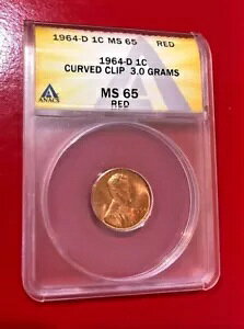 1964�N D 1�Z���g ANACS MS 65 ���b�h �~���g �G���[ �J�[�u�N���b�v 3.0�O����