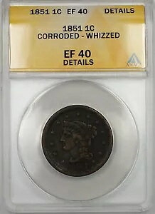 1851�N �҂ݍ��݃w�A ���[�W�Z���g 1�Z���g�R�C�� ANACS EF-40 �ڍו��H�E�E�B�Y���H