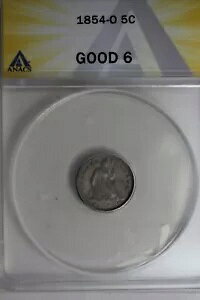 1854-O .05 ANACS G 6 �n�[�t�_�C���A�V�[�e�b�h���o�e�B�n�[�t�_�C��