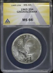 1965�N �`�F�R�X���o�L�A 25�R���i�K�� ANACS MS 66 | 1�N�^ ���20���N�L�O