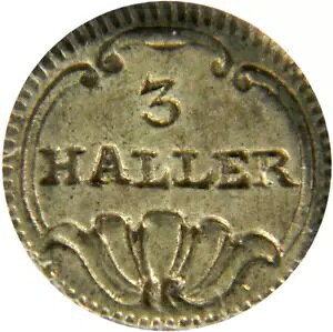 �`���[���b�q�B ND (1827-41) 3�n���[�R�C�� KM# 180 Anacs MS 62 (26-3)