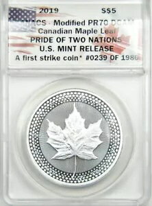 2019 ANACS ���f�B�t�@�C�h PR70 DCAM �J�i�f�B�A�����[�v�����[�t | �v���C�h�E�I�u�E�c�[�E�l�C�V�����Y $5 *75