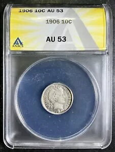 ANACS AU53 1906-P �o�[�o�[�_�C�� �t�B���f���t�B�A �x�^�[�f�C�g CHOICE �F�� AC