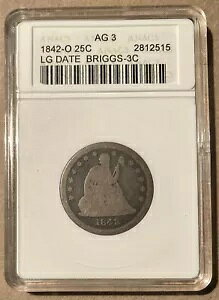 1842-O ANACS AG3 ȎȐ_ 25Zg NH[^[ - ^t BRIGGS-3C