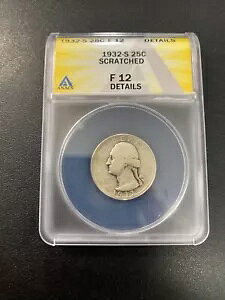 1932N S Vg NH[^[ ANACS F-12 ڍ - vt - FXu - 25C