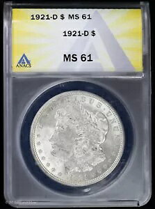 1921-D 1h K ANACS MS 61 |  UNC