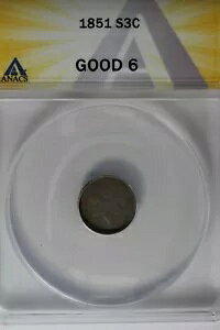 1851 .03 ANACS G 6 �X�^�[�A���h�V�[���h 3�Z���g�i3c�j�d�݁A�g����