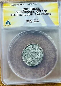 �V���[�u���b�N�E�P�x�b�N�E�g�[�N�� ND �G���[ �ȉ~�`�N���b�v ANACS MS64