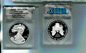 2020�N W �A�����J�� �V���o�[ �C�[�O�� 1�I���X .999 �t�@�C���R�C�� ANACS PF70 �f�B�[�v�J���I 5232R