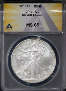 2001N 1h݃AJC[O MS 69 ANACS # 7666118 + {[iX