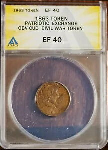 1863 CWT Ig[N VgBۗ Cud New ANACS # 7465111 + {[iX