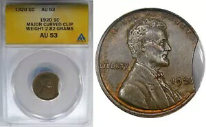 1920 1C ANACS AU53 W[NbvG[ J[ ~ IIWis[X!