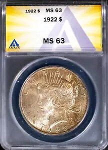1922N  1h s[X_[ MS 63 ANACS # 7695870 ʃg[ + {[iX